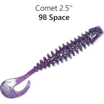 Umělá nástraha Crazy Fish Gumová nástraha Comet 6,5cm color 98 6ks