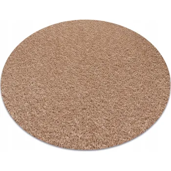 Koberec KOBEREC HLADKÝ JEDNOBAREVNÝ kulatý 150 cm béžový 36828