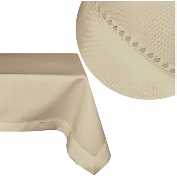 ubrus Ubrus Merežka Dekorativní na vánoční stůl Ozdobný 140x280 Béžový