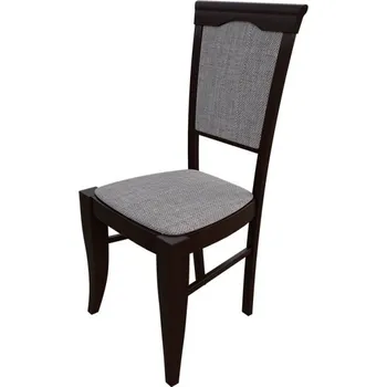 Jídelní židle Čalouněná jídelní židle MOVILE 1 - ořech / šedá 2