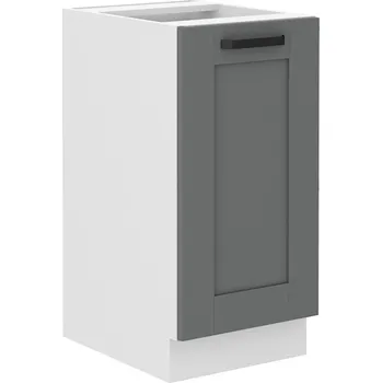 Kuchyňská linka Dolní jednodveřová skříňka LAILI - šířka 40 cm, šedá / bílá