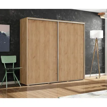 Šatní skříň Prostorná šatní skříň 150/245 FABIO - dub craft zlatý