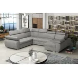 Rohová sedací souprava do U ORITUKO 2 - světlá šedá, pravý roh