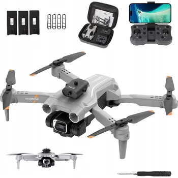 Dron Dron s kamerou, RC kvadrokoptéra s kamerou, skládací dron s vyhýbáním se překážkám ABS