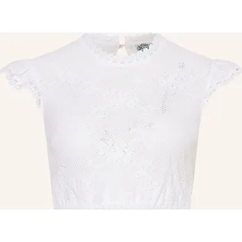 Dámská halenka Hammerschmid Dámská Dirndl Halenka Diana S Krajkou, bílá, 42