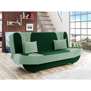 Pohovka Rozkládací pohovka SACRAMENTO - zelená / mentolová