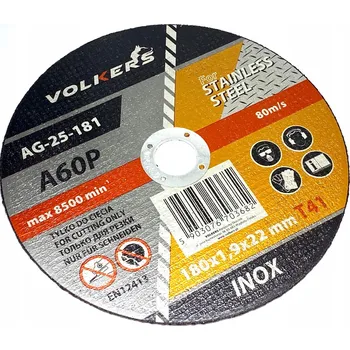 Řezný kotouč Řezný kotouč na kov INOX 180x22,2x1,9mm, A60P