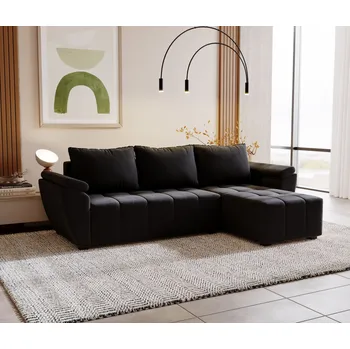 Sedací souprava Rohová sedací souprava GAVORA - antracitová