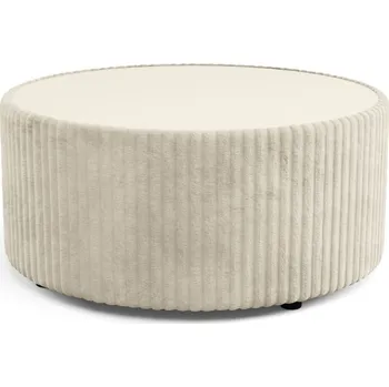 Konferenční stolek Čalouněný kulatý konferenční stolek WINDSOR 2 - ecru 1