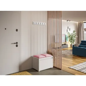 Předsíňová stěna Předsíňová stěna CLENZE 2 - bílá / růžová