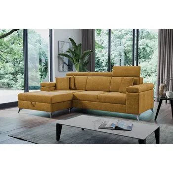 Sedací souprava Rozkládací sedací souprava s úložným prostorem RAIWIN MINI - hnědá