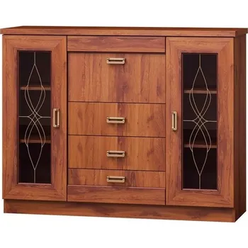 Komoda Prosklená komoda GIADA - dub