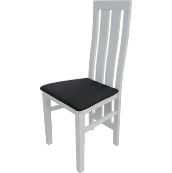 Jídelní židle Jídelní židle MOVILE 42 - bílá / černá ekokůže