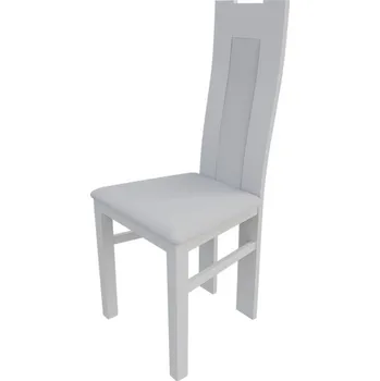 Jídelní židle Kuchyňská židle MOVILE 19 - bílá / bílá ekokůže