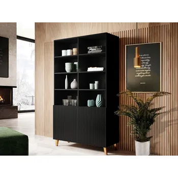 regál Policový regál CRATO - černý