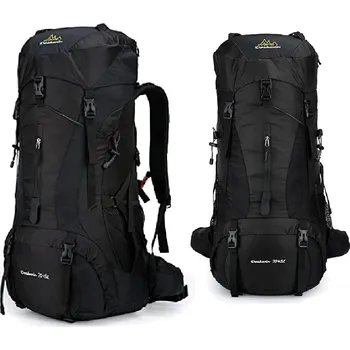 turistický batoh Vojenský Batoh K&M I008 czarny černý 61-80 l černý