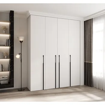 Šatní skříň Šatní skříň s policemi 190/40 LORENA 3 - bílá / černá