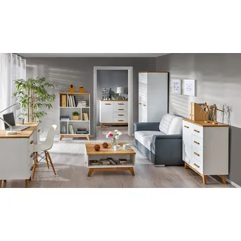 Obývací stěna Nábytek do obývacího pokoje PADBORG 1 - borovice andersen / dub nash