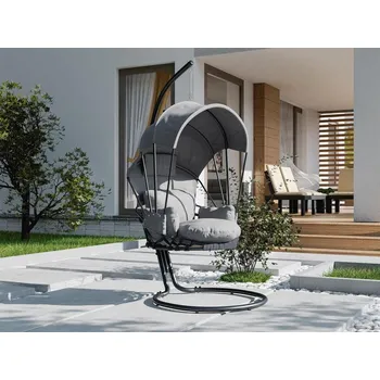 Křeslo Závěsné křeslo KERPEN - šedé