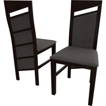 Jídelní židle Čalouněná kuchyňská židle MOVILE 36 - ořech / tmavá hnědá 2