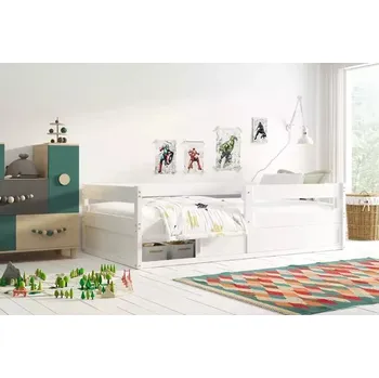 Dětská postel Dětská postel 80x160 ZIXI s dvířky - bílá