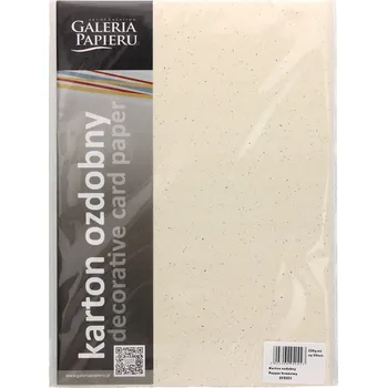 Ozdobný papír A4 Galeria Papieru Dekorativní karton krémový 230 g/m2 20 listů