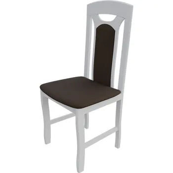 Jídelní židle Židle do kuchyně MOVILE 15 - bílá / tmavá hnědá 1