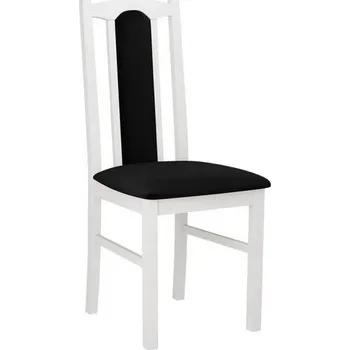 Jídelní židle Čalouněná židle do kuchyně EDON 7 - bílá / černá