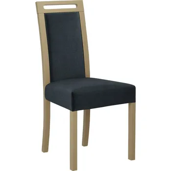 Jídelní židle Čalouněná židle do jídelny ENELI 5 - dub sonoma / námořnická modrá