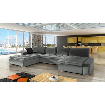 Sedací souprava Rozkládací sedačka do U FRUSINA - šedá 1