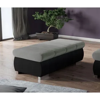 Taburet Taburet ANZU 1 - černá ekokůže / šedý 2