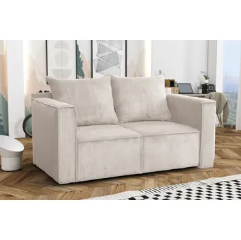 Pohovka Rozkládací dvoumístná pohovka ANNEKA - krémová