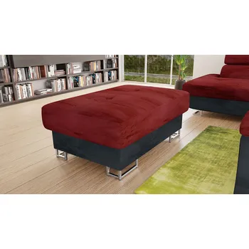 Taburet Taburetka SAN DIEGO - černá / červená