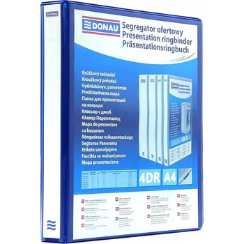 PREZENTAČNÍ ŠANON DONAU A4/4K/16MM MODRÝ