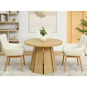 Jídelní stůl Designový rozkládací stůl 100(180)x100 DAMIEN - dub