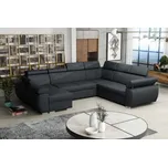 Rohová sedací souprava do U ORITUKO 2 - tmavá šedá, levý roh