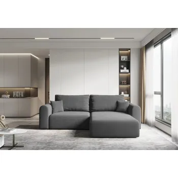 Sedací souprava Rohová rozkládací sedací souprava ESTEL 1 - tmavě šedá, pravý roh