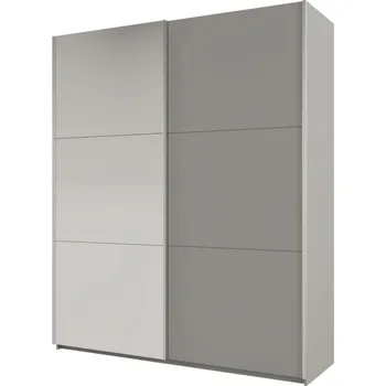 Šatní skříň Šatní skříň 200 EUDORA se zrcadlem - platinová