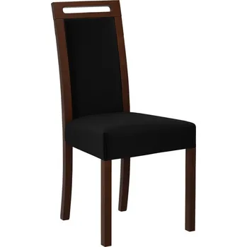 Jídelní židle Čalouněná židle do jídelny ENELI 5 - ořech / černá