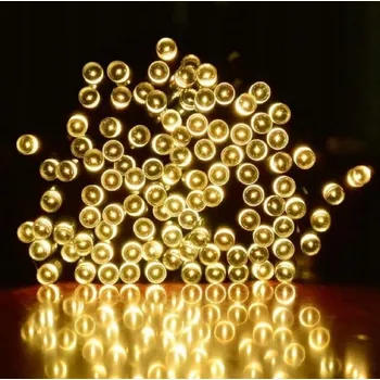 Vánoční dekorace Venkovní LED vánoční řetěz, teplá bílá, 20m, 1000 LED, se záblesky