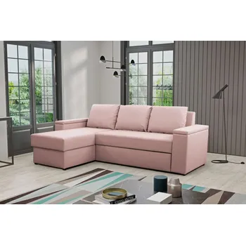 Sedací souprava Rozkládací sedací souprava s úložným prostorem MEYA - růžová