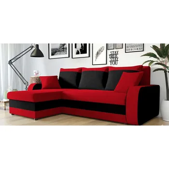 Sedací souprava Sedačka KORNELIE - červená / černá