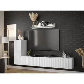 Obývací stěna Závěsná stěna do obývacího pokoje LONZO 2 - bílá