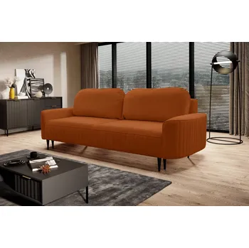 Pohovka Rozkládací dvoumístná pohovka MONCTON - rezavá