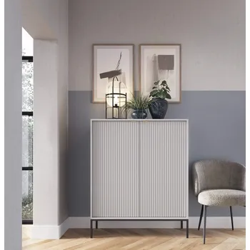 Komoda Vysoká komoda MISHEEL - šedá