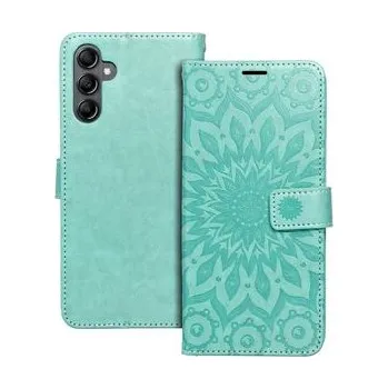 Pouzdro na mobilní telefon Pouzdro MEZZO Book pro SAMSUNG A14 4G / A14 5G mandala zelené - OEM + zdarma možnost vyzkoušet a vrátit zboží do 30 dní