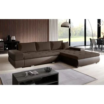 Sedací souprava Sedací souprava s úložným prostorem EDERA - tmavě hnědá