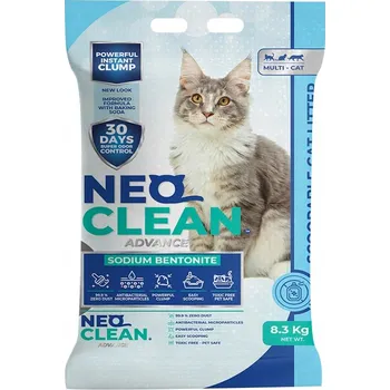 Podestýlka pro kočku NEO Clean Přírodní bentonitová Bentonitové stelivo pro kočky 10 l - s jedlou sodou