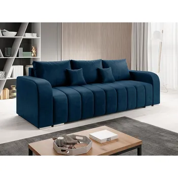 Pohovka Třímístná pohovka na každodenní spaní ROSALINE - modrá