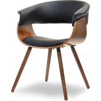 Jídelní židle Designová jídelní židle MAITE - ořech / černá